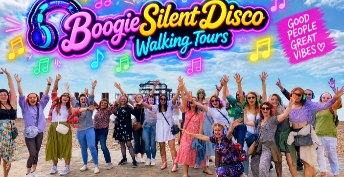 Brighton Boogie Shoes Silent Disco Walking Tours- PRIVATE BESPOKE AND PUBLIC EXPERIENCES Perfect for all your Celebrations!